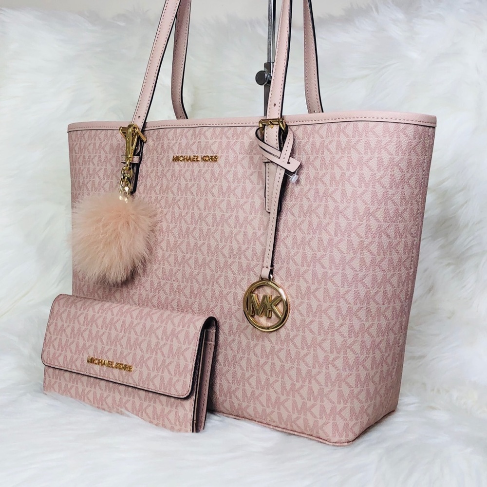 3PCS Michael Kors MD Carryall Tote Wallet Charms - Picture 2 of 8